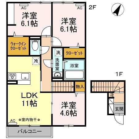 Camelot　A棟 間取り