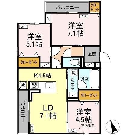 D-ROOM分梅 間取り