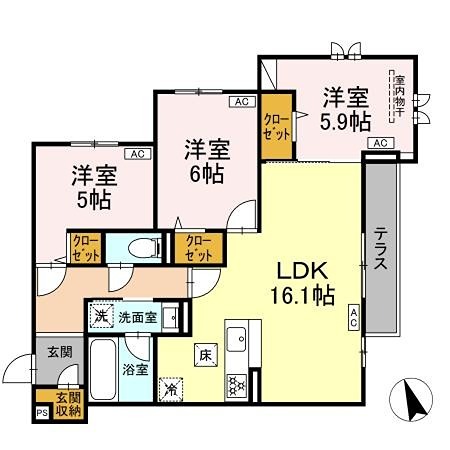 D-ROOM分梅 間取り