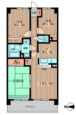 フォレストパーク相模原 間取り