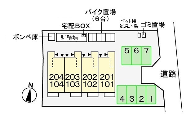 ライラック 駐車場