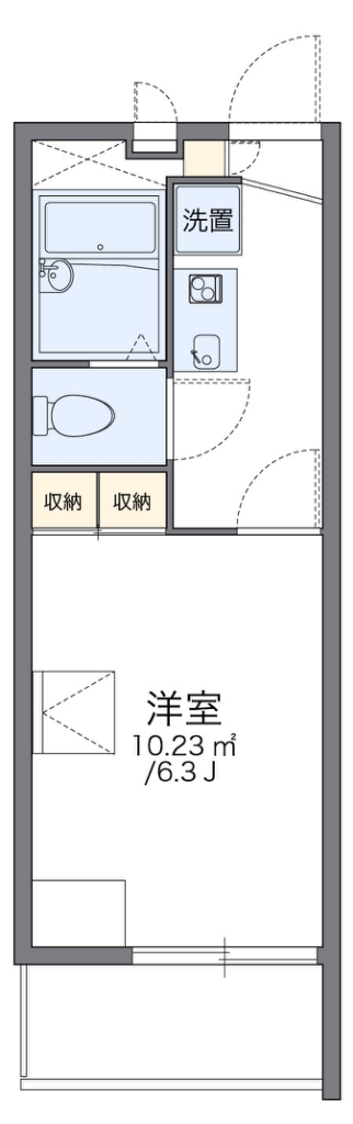 レオパレス聖蹟ロイヤルハイツ 間取り