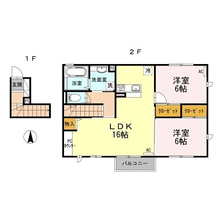 クレールＡ棟 間取り