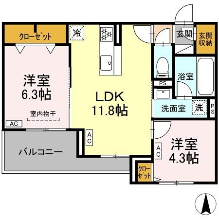 THE STATELY 子安町 間取り
