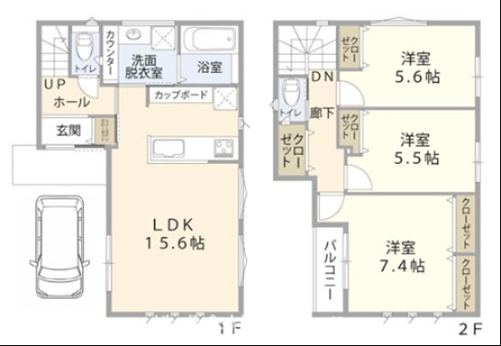 玉川町戸建 間取り