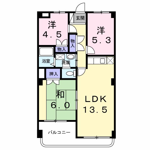 ハイツかすみ野Ⅱ 間取り