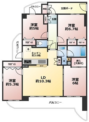 ハイホーム東村山弐番館 間取り