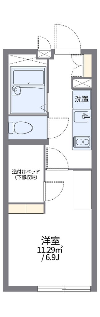 レオパレスシルバ　コート 間取り