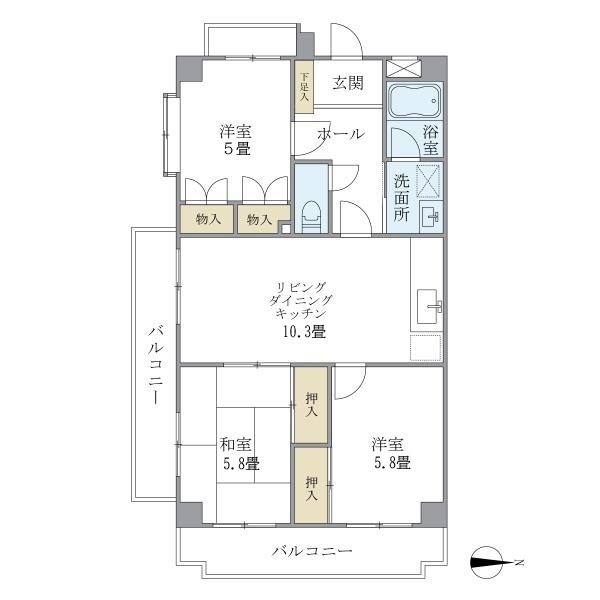 グランフォルム国立 間取り