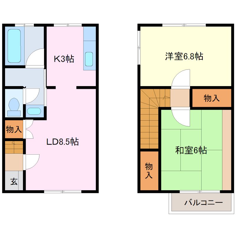 ベルメゾン奥住C棟 間取り