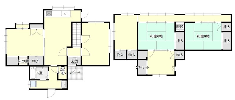 初沢町貸家 間取り