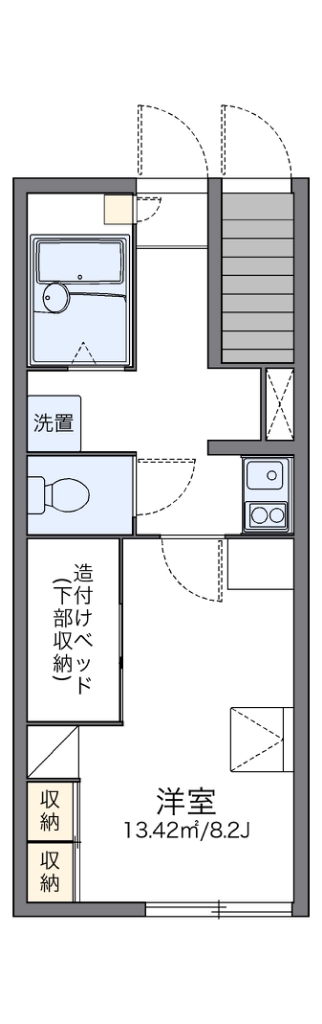 レオパレスＨＳＩ　ＲＩＶＥＲⅡ 間取り