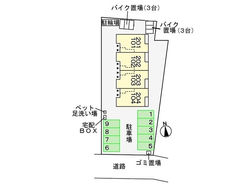 サンコンフォート 駐車場