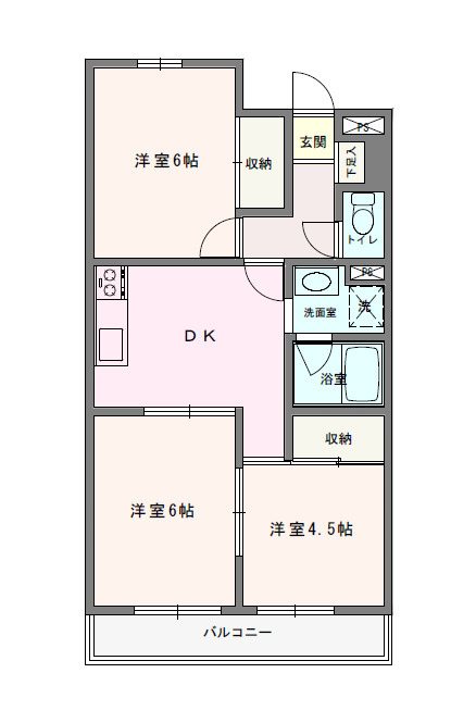 エルベール新町2号館 間取り