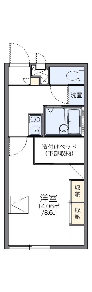 レオパレスアヴニールＢ 間取り