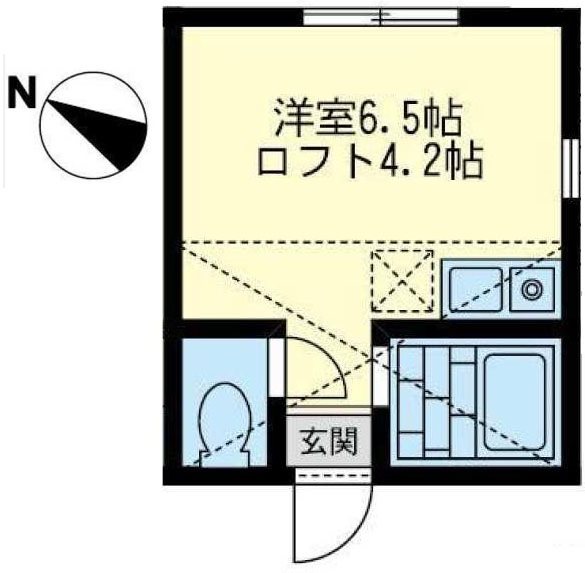 クレール横須賀 201号室 間取り
