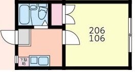 アネックスＫ 206号室 間取り
