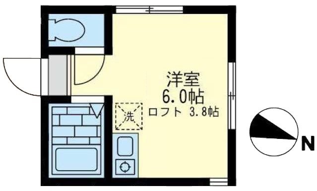 グロース天王町 205号室 間取り