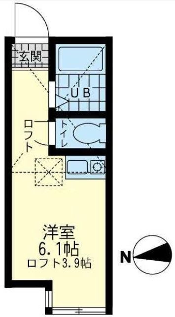 ユナイト藤崎リッジライン 202号室 間取り