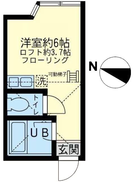 ユナイト浅田アールグレイの杜 102号室 間取り