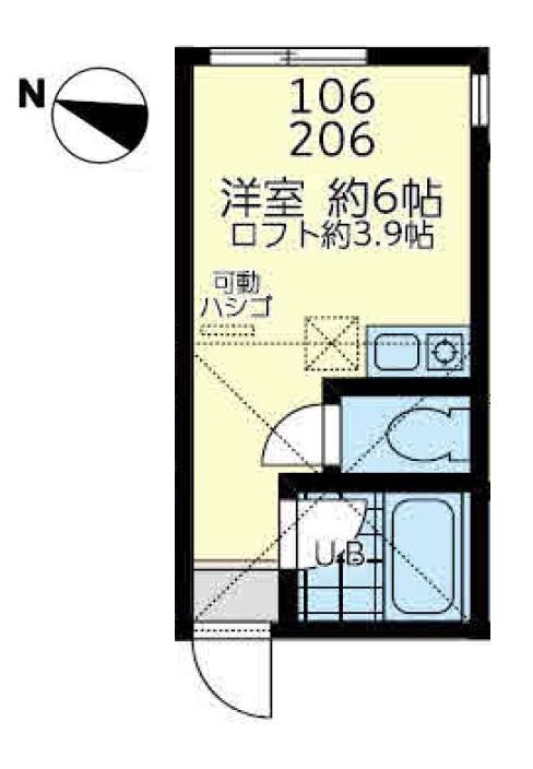 大口プルミエ 106号室 間取り