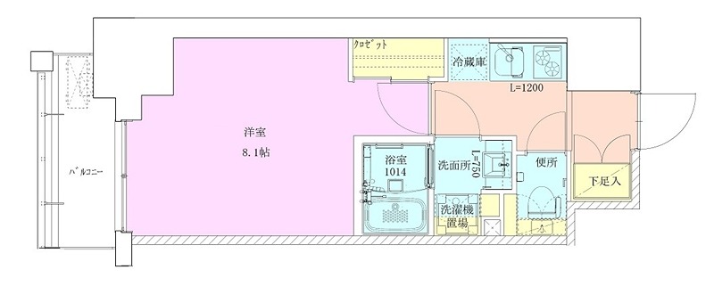 門前仲町レジデンス九番館 間取り