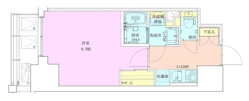 門前仲町レジデンス九番館 間取り