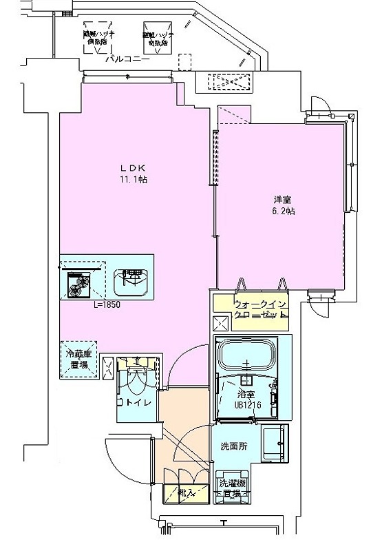 門前仲町レジデンス七番館 間取り