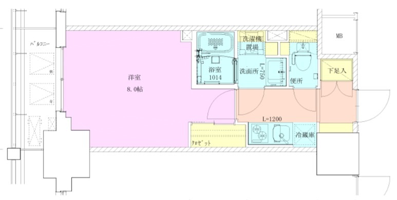 門前仲町レジデンス九番館 間取り