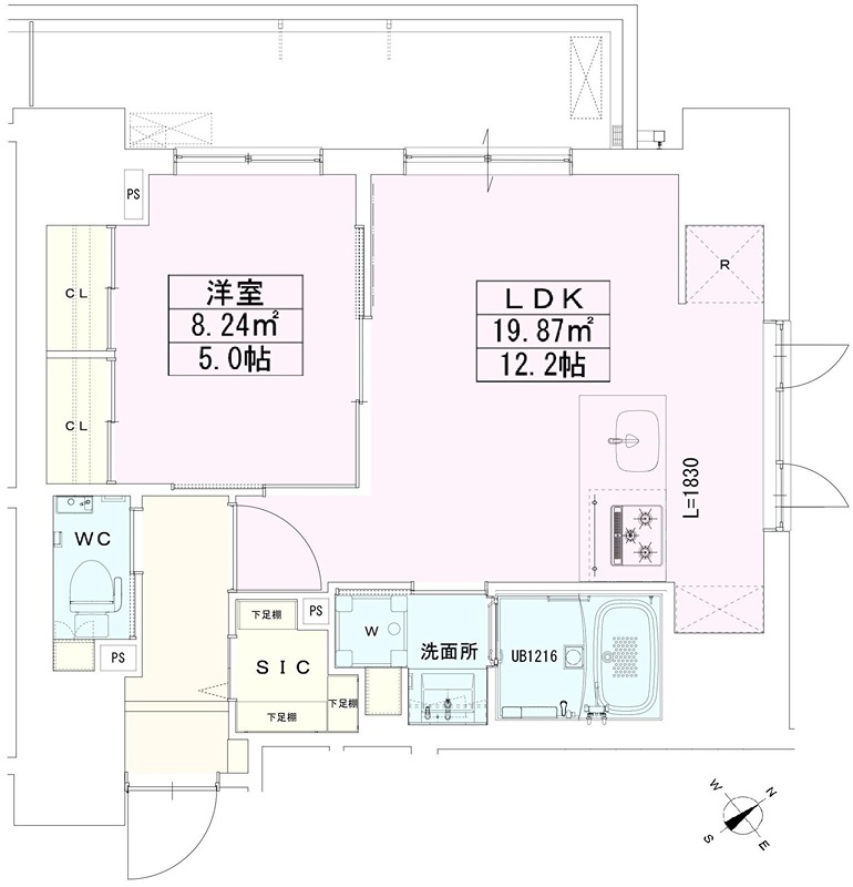 神谷町レジデンス壱番館 間取り
