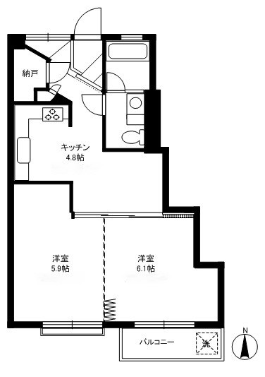 駒留マンション 間取り