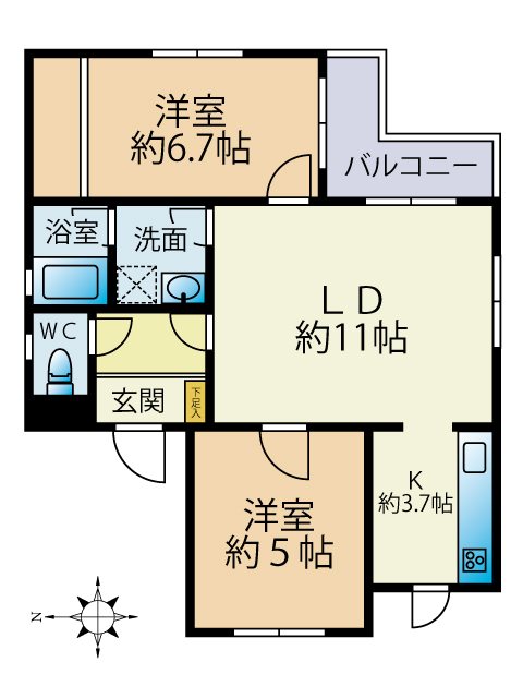 エクセレント桜新町 間取り