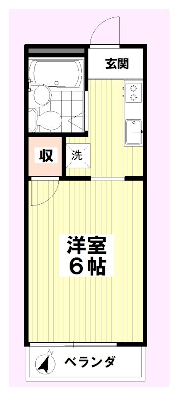 ラーク葛城 202号室 間取り