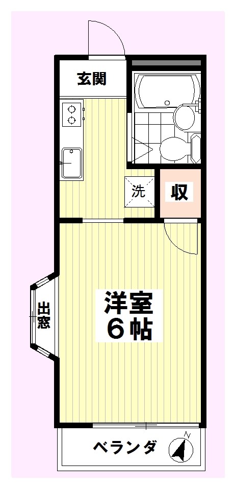 ラーク葛城 205号室 間取り