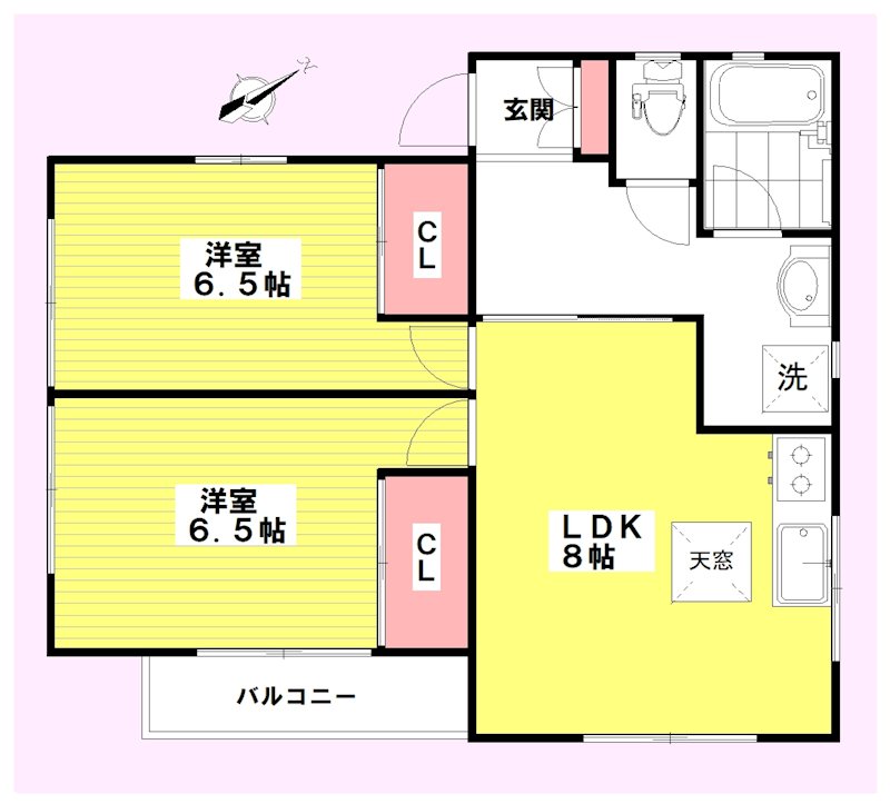 RYU弐番館 208号室 間取り