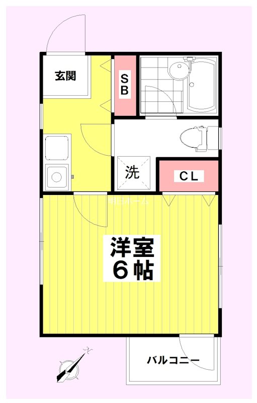 カーサベルデ上大岡 101号室 間取り