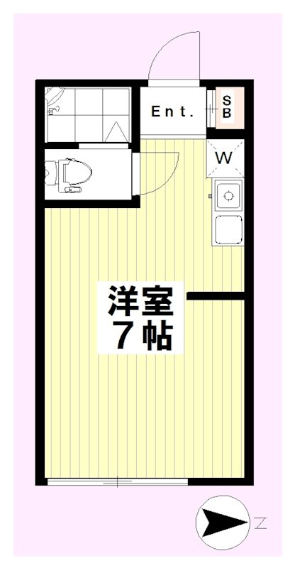ブランピア 201号室 間取り