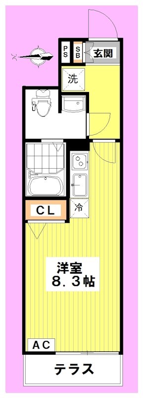 ガーデンパレス高円寺 106号室 間取り