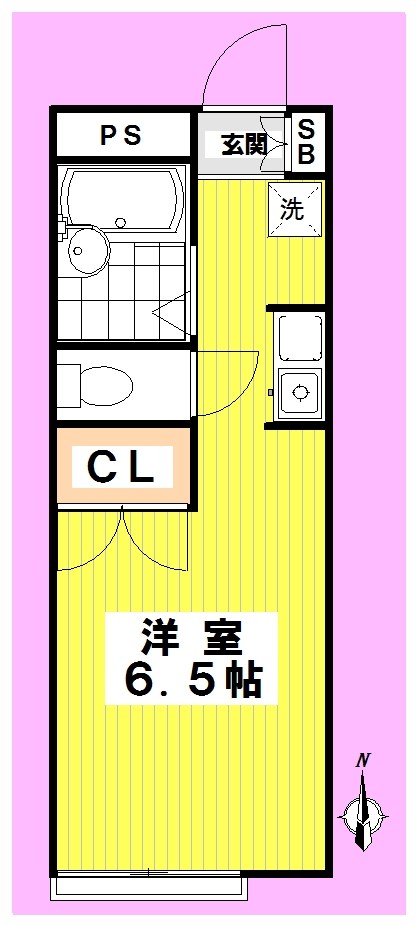 メゾン高円寺 206号室 間取り