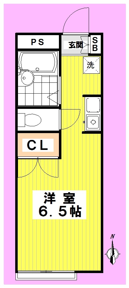 メゾン高円寺 206号室 間取り