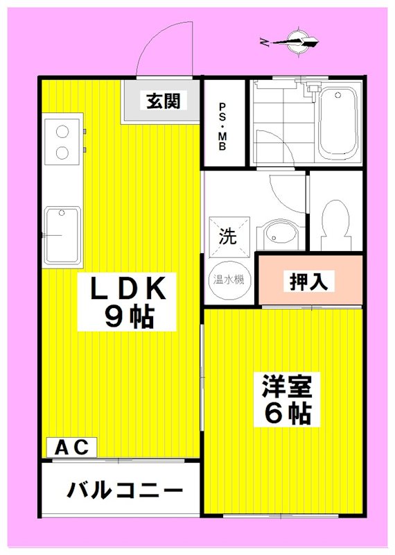 佐藤ビル 602号室 間取り