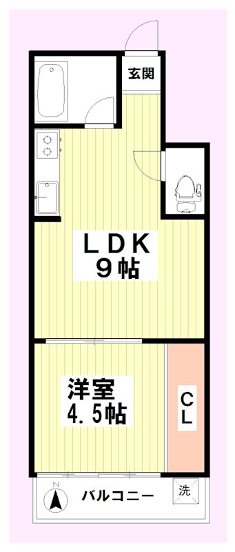 パークサイド一ツ家 間取り図