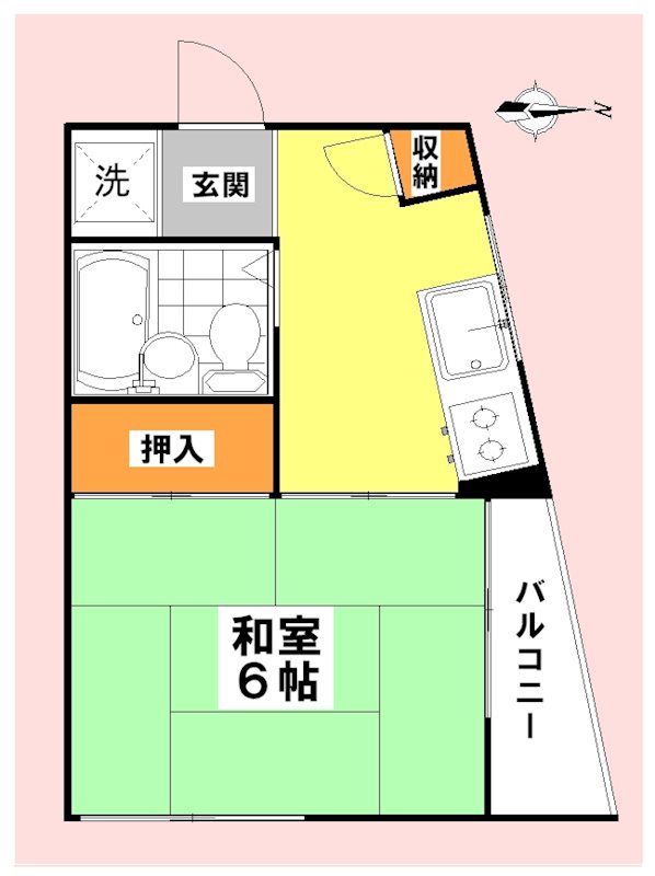 メゾンドブラン 401号室 間取り