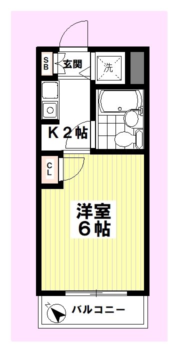 ウィンベルソロ西武球場第二 403号室 間取り