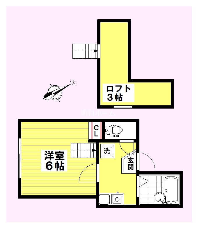 クラシェア上星川 間取り図