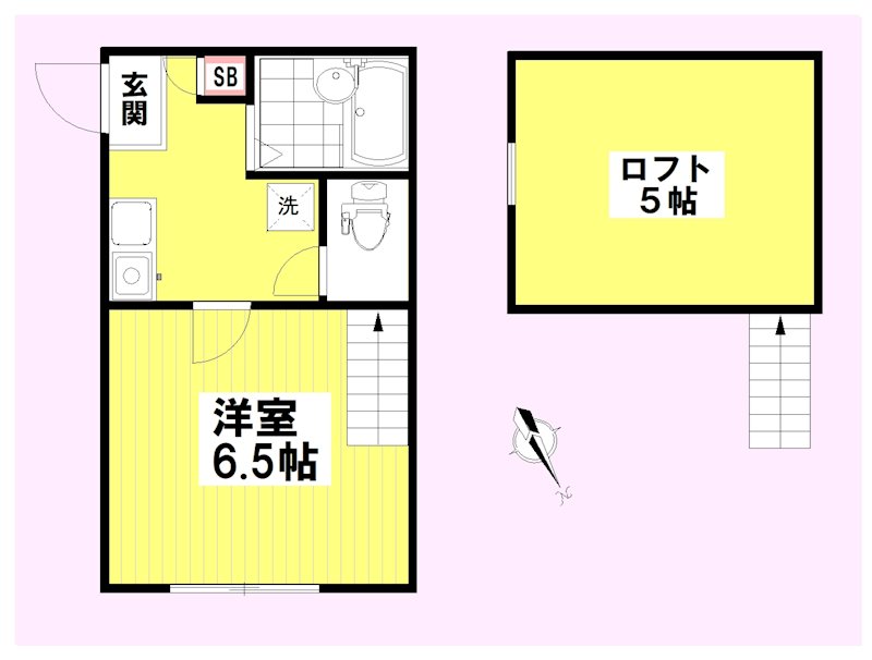 クラシェア上星川 104号室 間取り