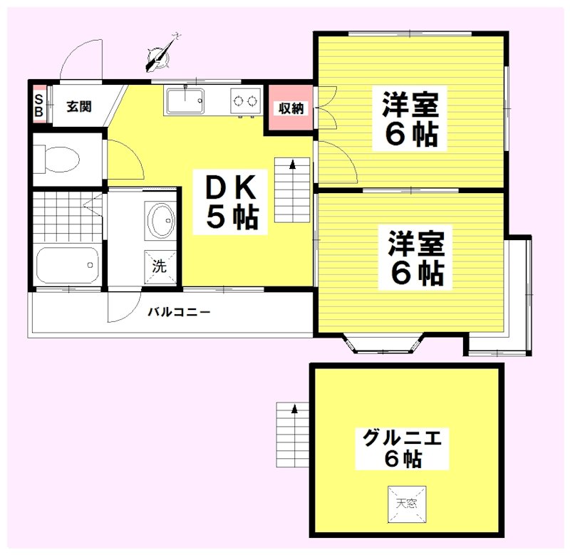 ピアハイム 間取り図