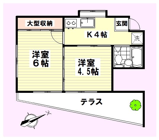 コーポセト 101号室 間取り