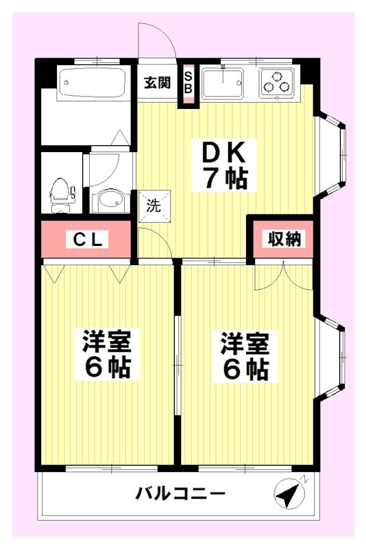 グリーンハイツ 間取り図