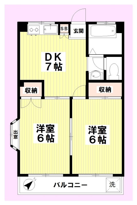 グリーンハイツ 間取り図